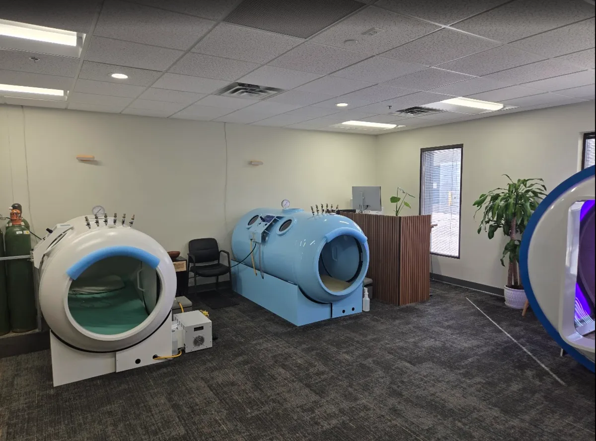 Two hyperbaric oxygen chambers at Saint Paul Hyperbaric Oxygen Center